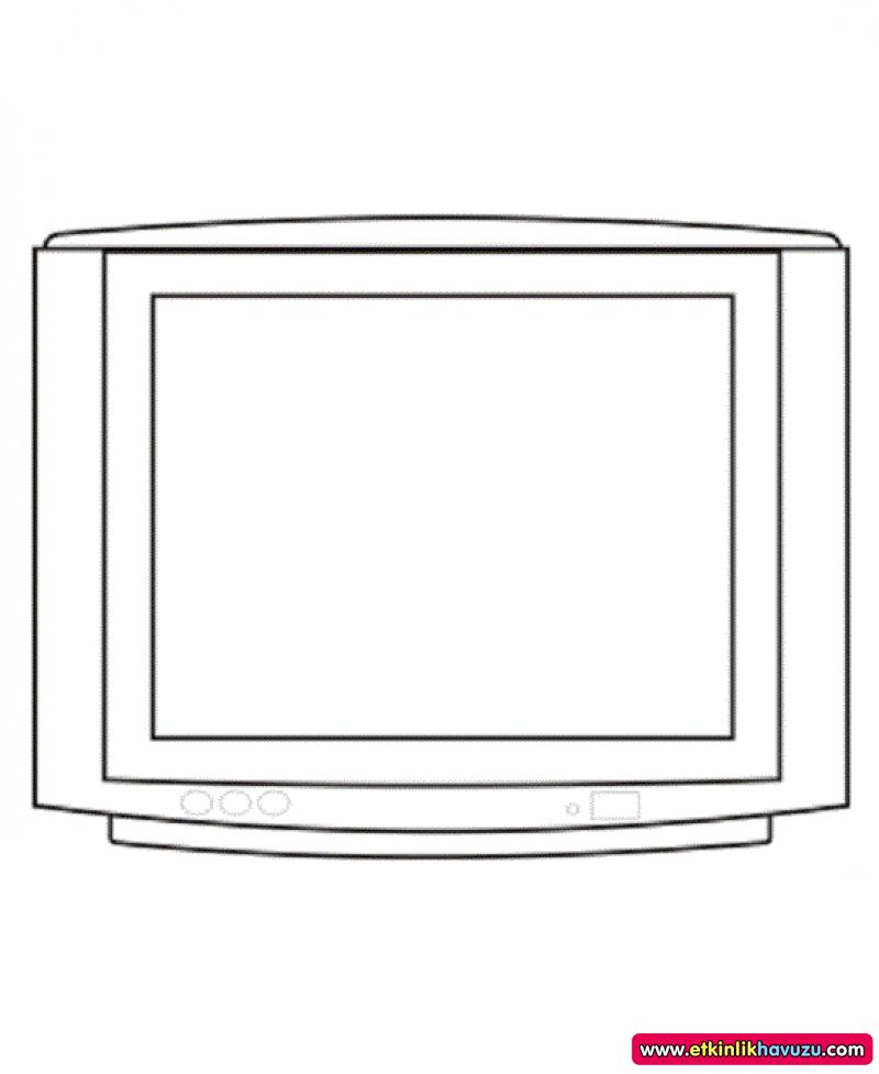 Как рисовать телевизор. Раскраска телевизор. Телевизор карандашом. Раскраска квадратный телевизор. Трафарет телевизора для детей.